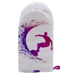 Wave Surfer Surfing Sport Athlete Water Sea Microwave Oven Glove