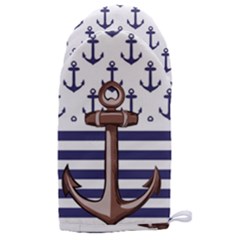 Anchor Background Design Microwave Oven Glove