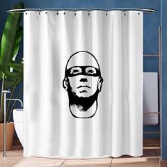 Baldhead Hero Comic Illustration Shower Curtain 60  X 72  (medium) 