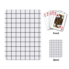 Aesthetic Black And White Grid Paper Imitation Playing Cards Single Design (rectangle)