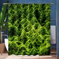 Green Pine Forest Shower Curtain 60  X 72  (medium) 