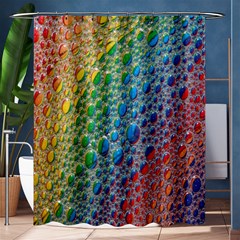 Bubbles Rainbow Colourful Colors Shower Curtain 60  X 72  (medium) 