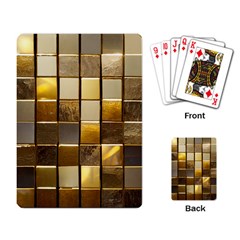 Golden Mosaic Tiles  Playing Cards Single Design (rectangle)