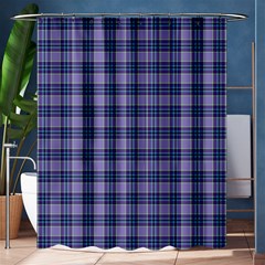 Purple Plaid Tartan 1 Shower Curtain 60  X 72  (medium) 