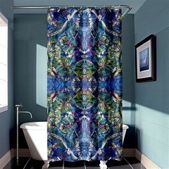 Blue Arabesque Shower Curtain 36  X 72  (stall) 