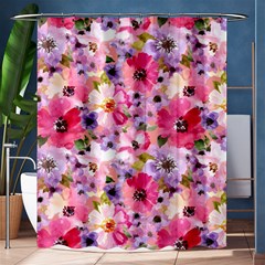 Pattern Seamless Texture Daisies Shower Curtain 60  X 72  (medium) 