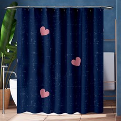 Corazones, Blue, Pattern Shower Curtain 60  X 72  (medium) 